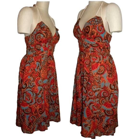 ANTHROPOLOGIE Moulinette Souers Batik Halter Dress | NWOT 6 - Picture 1 of 9
